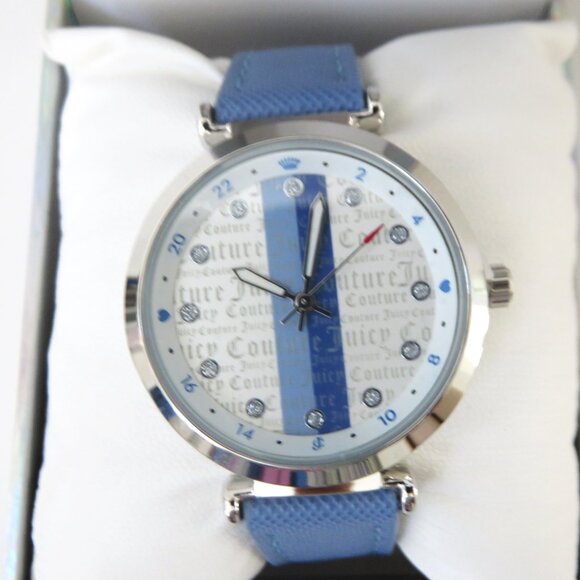 (093) Juicy Couture Black Label Los Angeles White/Blue Women\'s watch main image 4